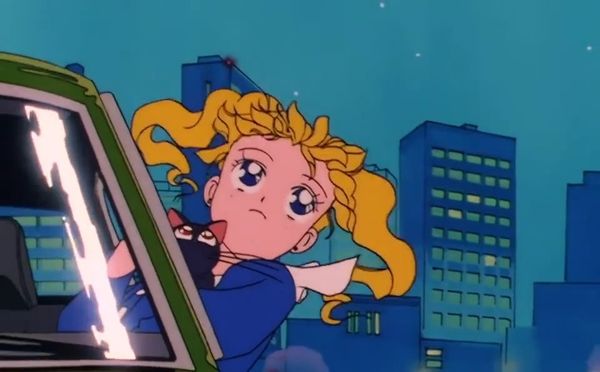 sailor moon on the run Blank Meme Template