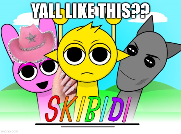 im making this in scratch(axoscratcher) | YALL LIKE THIS?? | image tagged in skibidi toilet,simon,pink,gray,mew | made w/ Imgflip meme maker