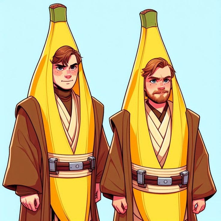 Jedi Bananas Blank Meme Template