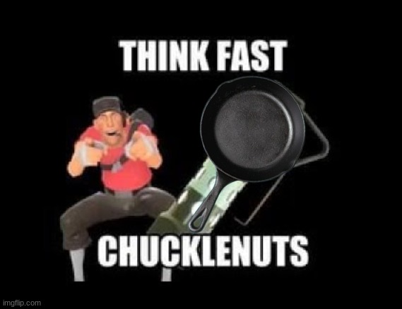 THINK FAST CHUCKLENUTS | image tagged in think fast chucklenuts | made w/ Imgflip meme maker