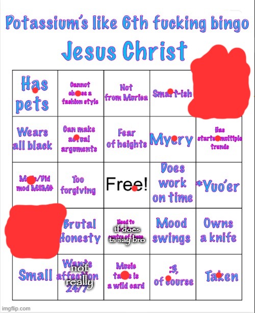 tf does ts say bro; not really | image tagged in potassium bingo v5 or v6 i forgot | made w/ Imgflip meme maker