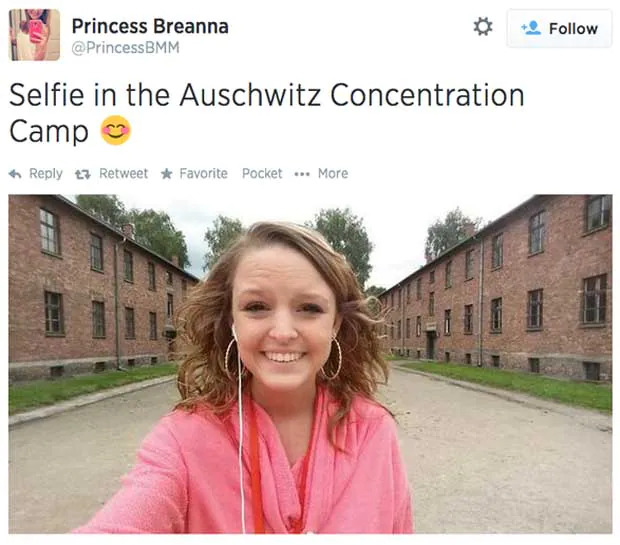 “Auschwitz selfie” Blank Meme Template