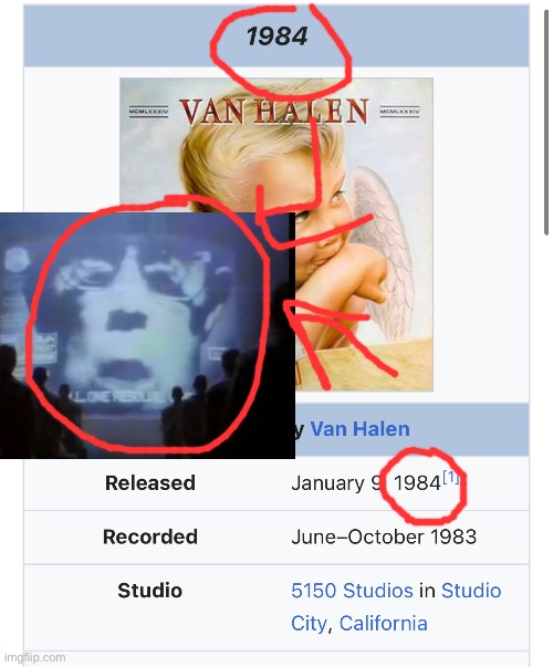 1984 | image tagged in gifs,memes,funny,shitpost,1984,van halen | made w/ Imgflip meme maker