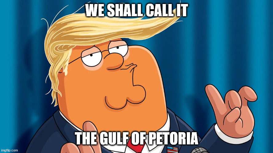 Gulf of Petoria | WE SHALL CALL IT; THE GULF OF PETORIA | image tagged in family guy | made w/ Imgflip meme maker