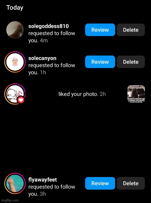 to all the foot fetish accounts tryna follow me, i hope you get struck by lightning | made w/ Imgflip meme maker