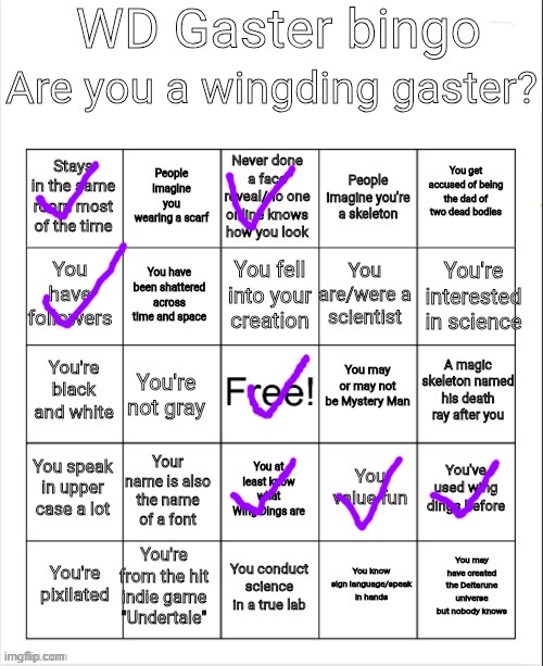 bruhhhhhh | image tagged in wd gaster bingo,bruhhhhhh | made w/ Imgflip meme maker