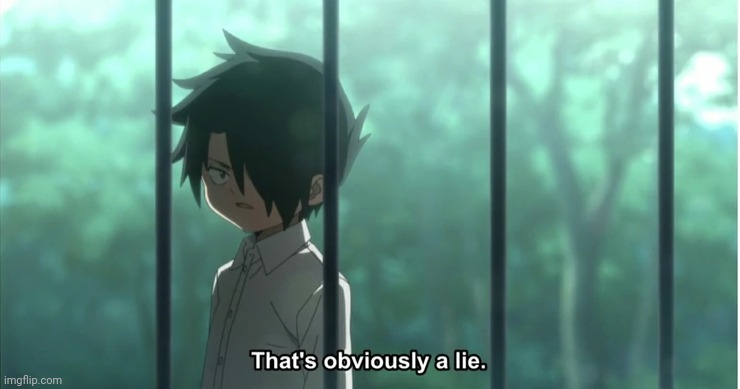 ray tpn that's obviously a lie anime | image tagged in ray tpn that's obviously a lie anime | made w/ Imgflip meme maker