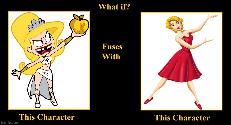 What if Eris Fuses With Madellaine | image tagged in what if fuses,madellaine,the hunchback of notre dame,eris,the grim adventures of billy and mandy,beauty | made w/ Imgflip meme maker