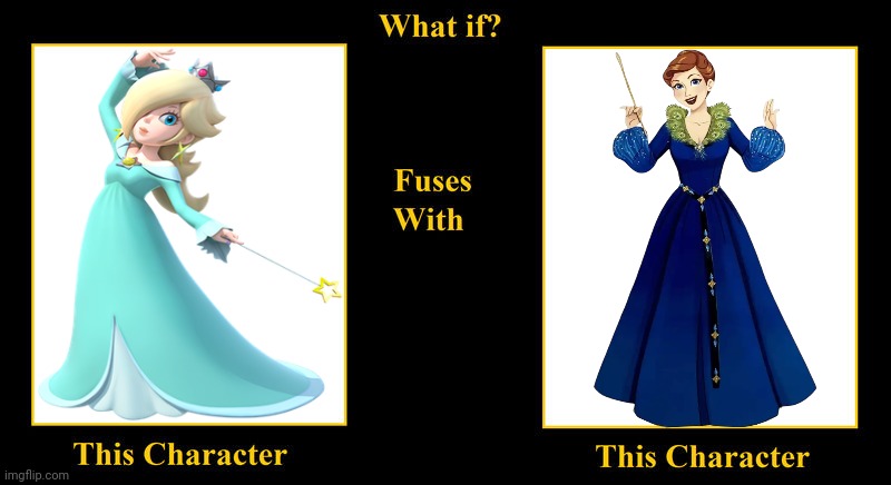 What if Rosalina Fuses With Giselle | image tagged in what if fuses,rosalina,super mario,giselle,enchanted,blue dress | made w/ Imgflip meme maker