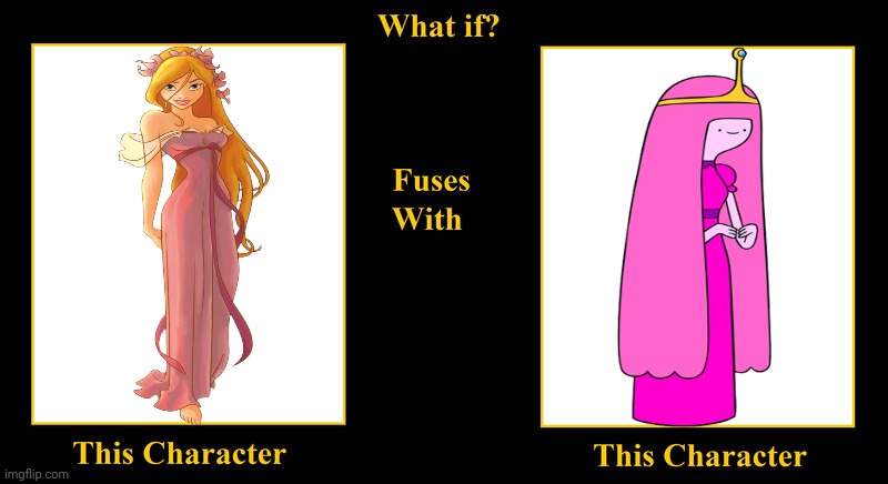 What if Giselle Fuses With Princess Bubblegum | image tagged in what if fuses,adventure time,enchanted,giselle,princess bubblegum,pink dress | made w/ Imgflip meme maker