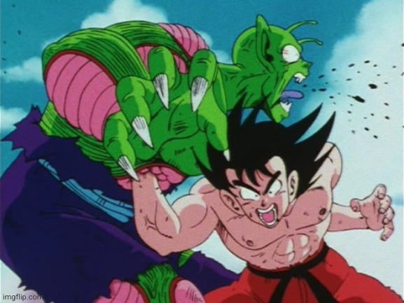 Goku Gut Punch | image tagged in goku gut punch | made w/ Imgflip meme maker