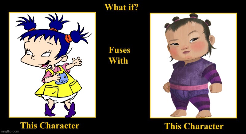 Kimi Watanabe-Finster Fuses With Noi of Talon | image tagged in what if fuses,rugrats,noi,raya and the last dragon,kimi watanabe-finster,asian | made w/ Imgflip meme maker