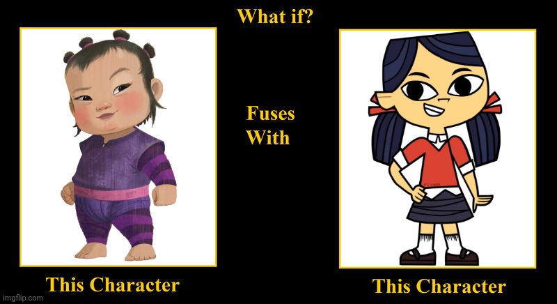 What if Noi of Talon Fuses With Kitty Lam | image tagged in what if fuses,noi,raya and the last dragon,total dramarama,kitty,asian | made w/ Imgflip meme maker