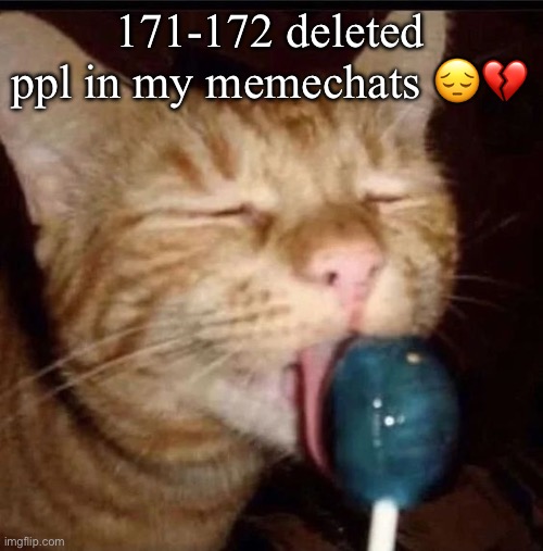 silly goober 2 | 171-172 deleted ppl in my memechats 😔💔 | image tagged in silly goober 2 | made w/ Imgflip meme maker