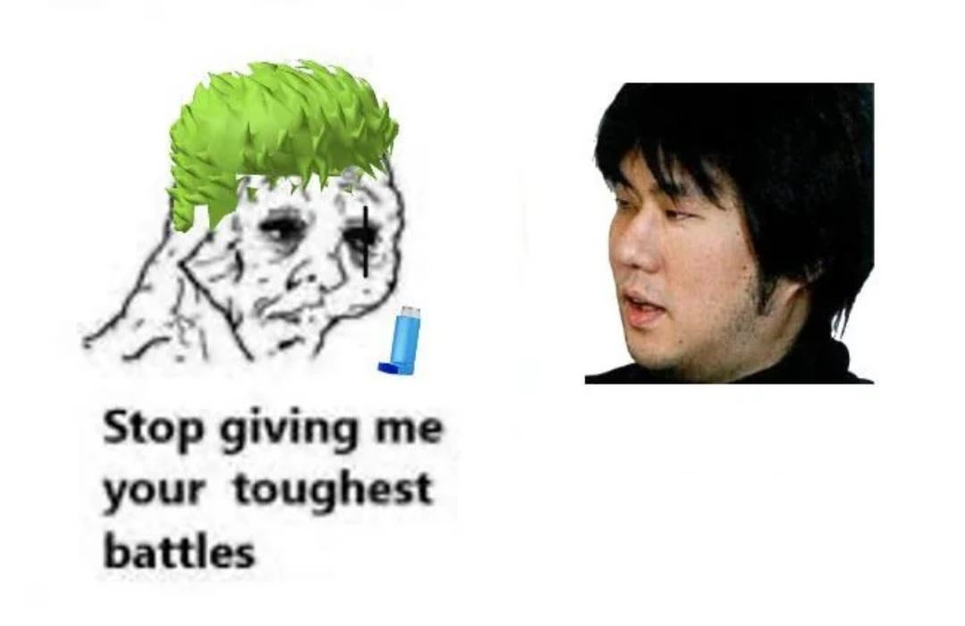 Stop giving me your thoughest battles Blank Meme Template