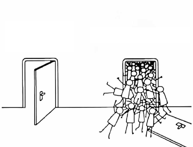 Therapy Door vs Other Door Blank Meme Template