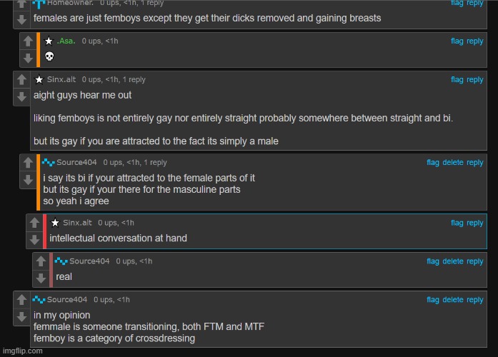 msmg when it comes to talking about femboys | made w/ Imgflip meme maker