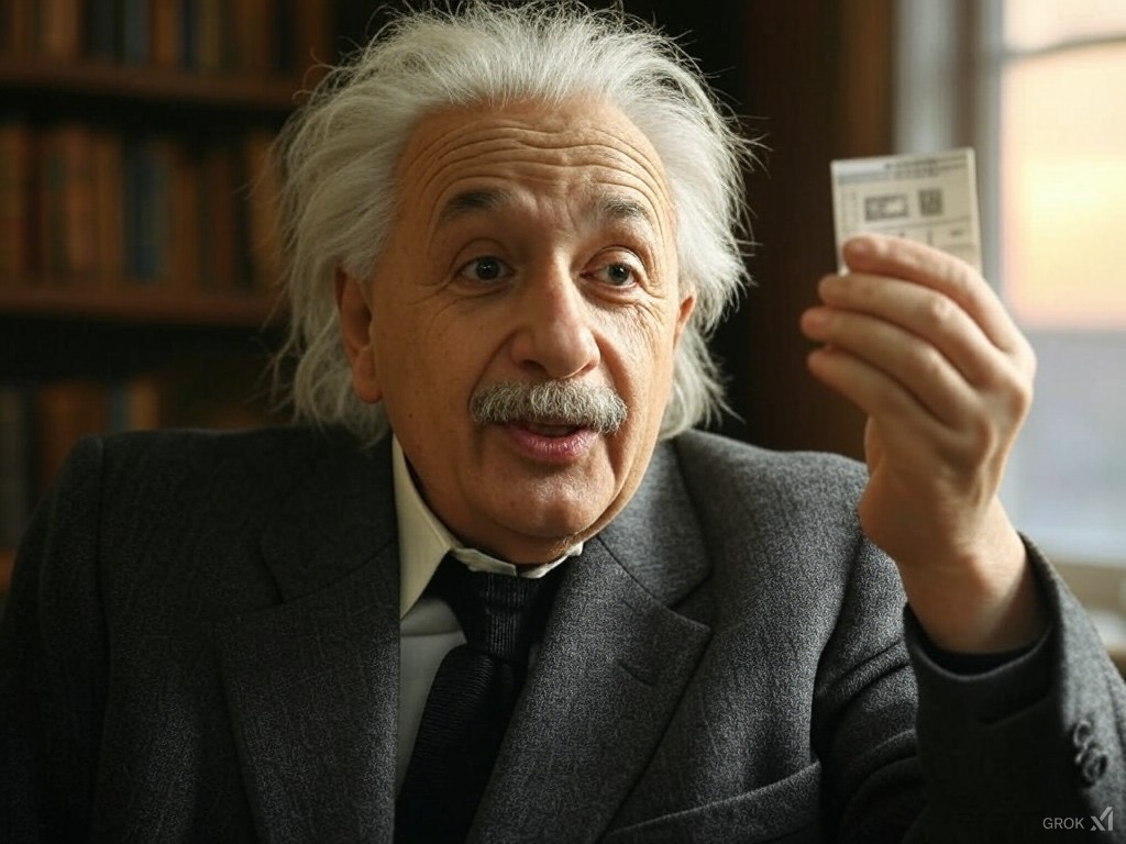 Einstein Lotto Blank Meme Template