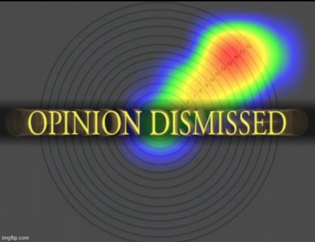 Opinion Dismissed | image tagged in opinion dismissed | made w/ Imgflip meme maker