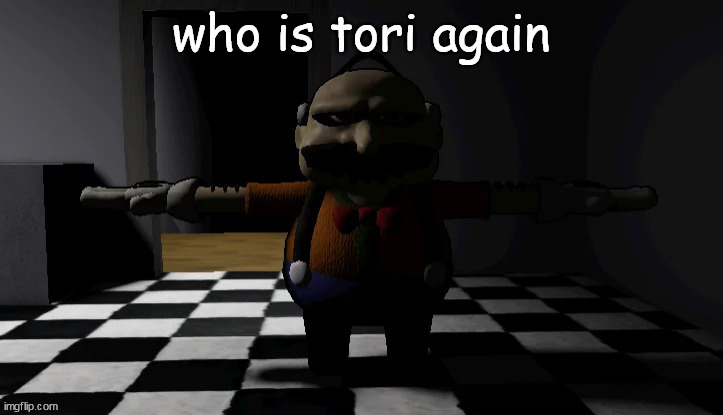 Homeowner T pose | who is tori again | image tagged in homeowner t pose | made w/ Imgflip meme maker