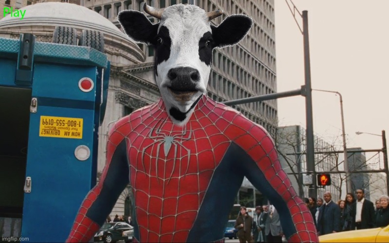 Spider cow Blank Meme Template