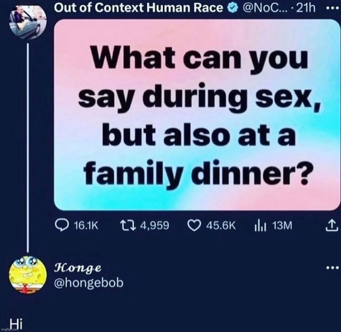 Hi | made w/ Imgflip meme maker