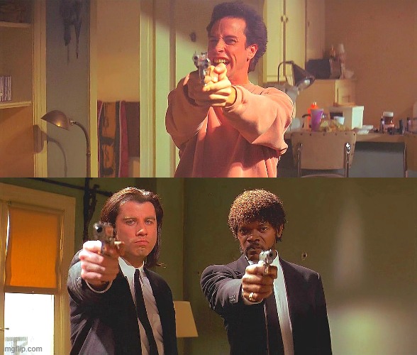 Pulp Fiction Find Out | image tagged in pulp fiction | made w/ Imgflip meme maker