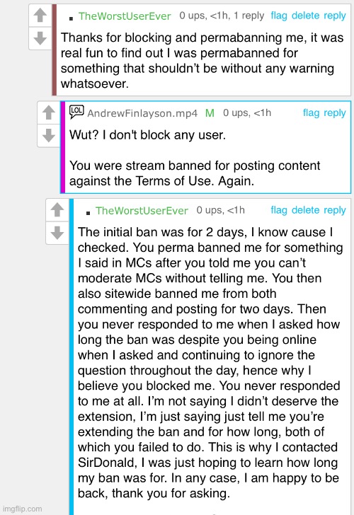 Breaking terms of use? Brother, just take down the post and ask them to censor it next time. People forget, it’s not that hard.  | made w/ Imgflip meme maker