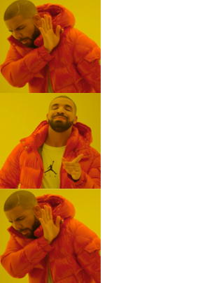 High Quality Three Drakes Blank Meme Template