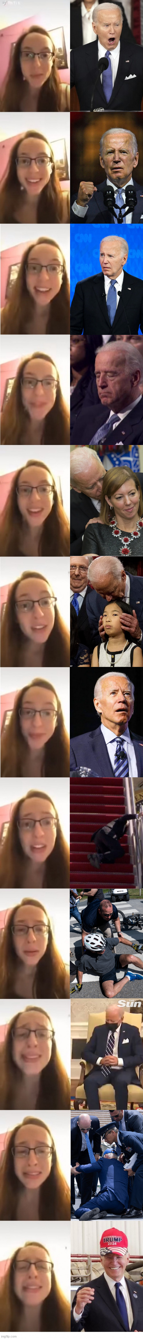 Denial | image tagged in the square hole,joe biden | made w/ Imgflip meme maker