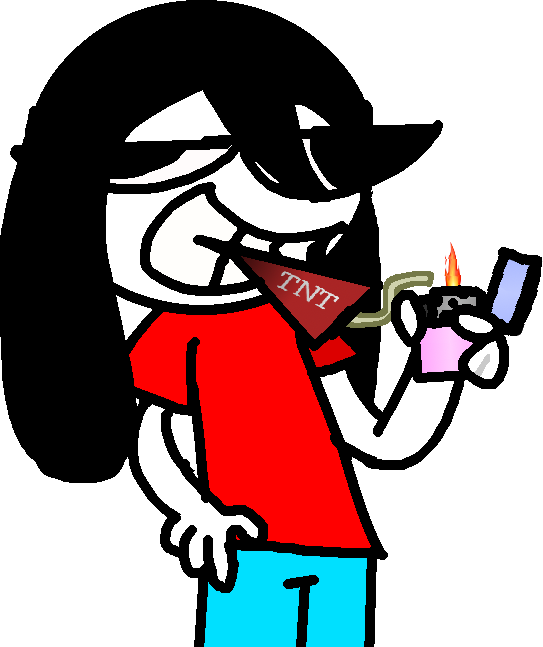 High Quality badass fucking picture of ronbin smoking a dynamite stick Blank Meme Template