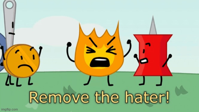 Remove the hater | image tagged in remove the hater | made w/ Imgflip meme maker