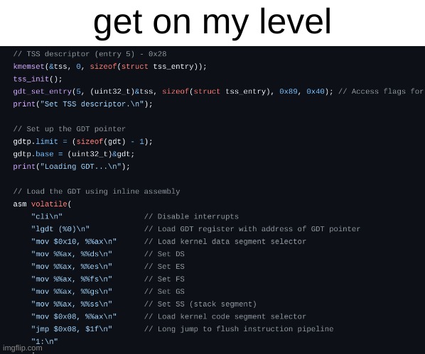 get on my level | made w/ Imgflip meme maker