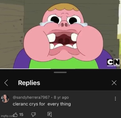 Clarence | image tagged in gifs,memes,funny,shitpost,clarence,msmg | made w/ Imgflip meme maker