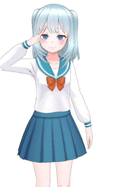 Midori has a flag Blank Meme Template