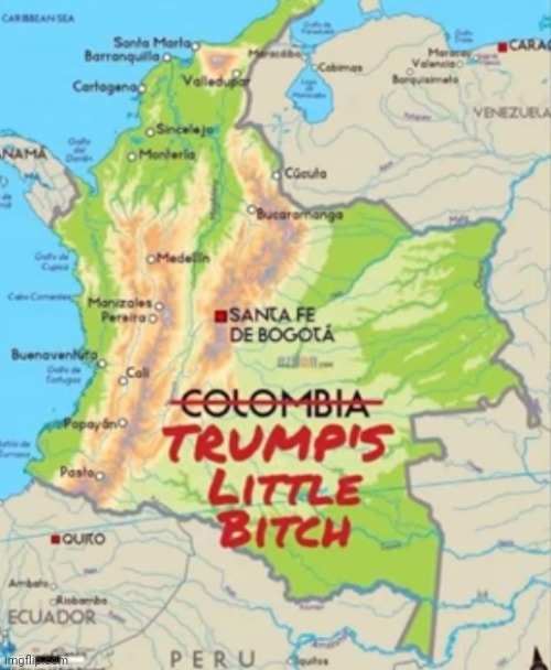 Columbia Renamed On Maps | image tagged in columbia,fafo | made w/ Imgflip meme maker