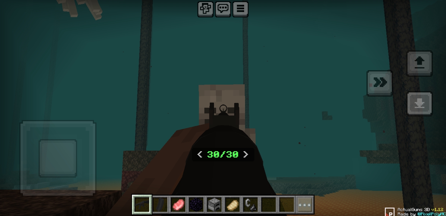 Minecraft gun Blank Meme Template