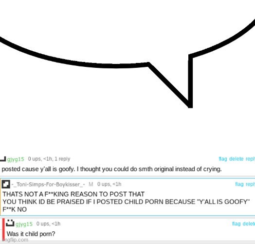 Toni and gjyg15 speech bubble | image tagged in toni and gjyg15 speech bubble | made w/ Imgflip meme maker