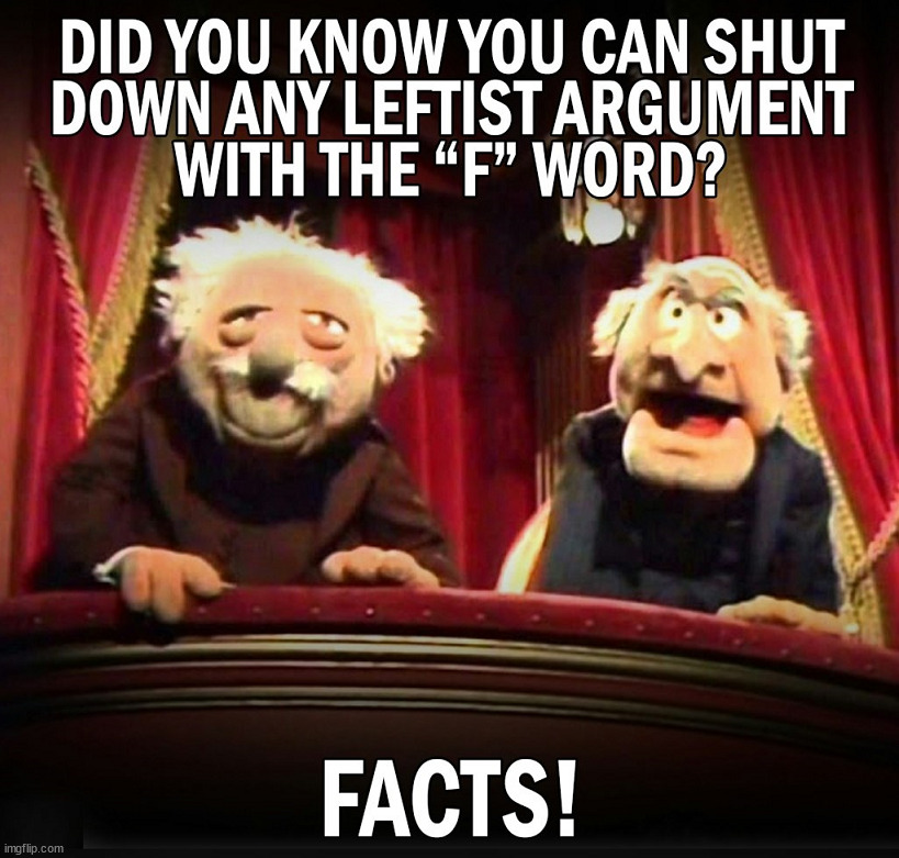 Facts can shutdown emotional arguments | image tagged in political meme | made w/ Imgflip meme maker