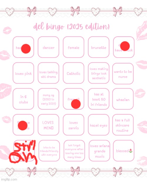 del bingo 2025 | image tagged in del bingo 2025 | made w/ Imgflip meme maker