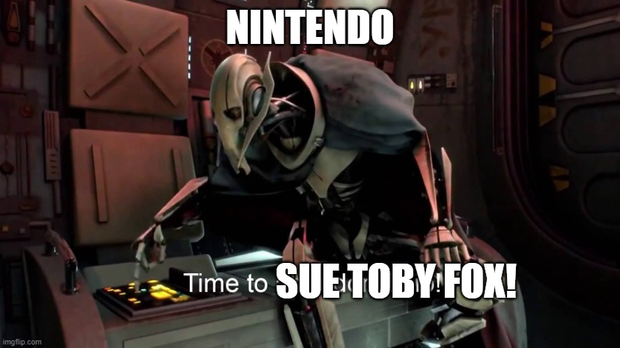 Time to abandon ship  | NINTENDO SUE TOBY FOX! | image tagged in time to abandon ship | made w/ Imgflip meme maker