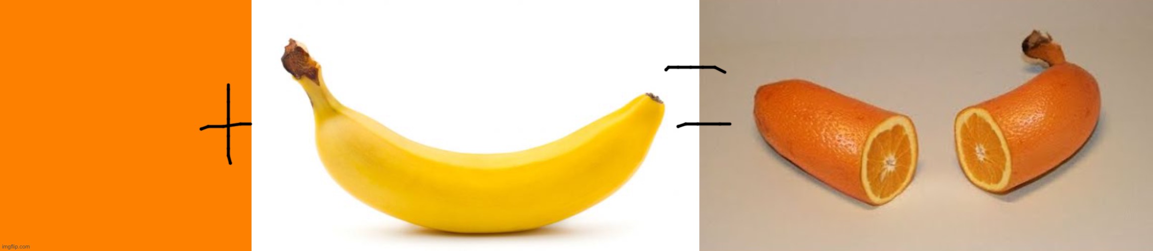 image tagged in orange square,banana,bornana | made w/ Imgflip meme maker