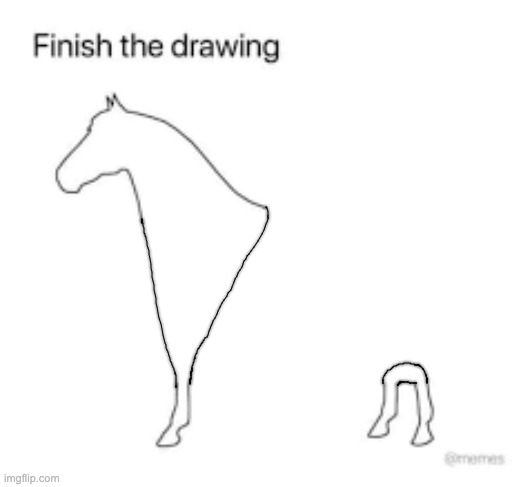 Finish the drawing | image tagged in finish the drawing | made w/ Imgflip meme maker