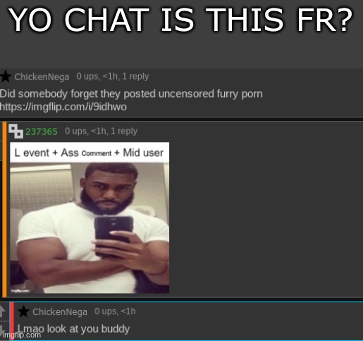 YO CHAT IS THIS FR? | made w/ Imgflip meme maker