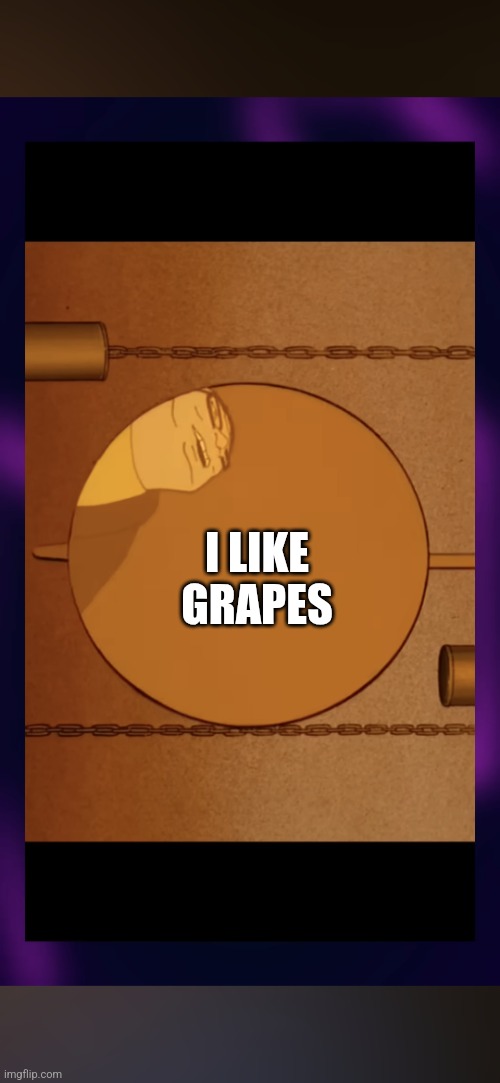 Mr the dog is eating poo | I LIKE GRAPES | image tagged in mr the dog is eating poo | made w/ Imgflip meme maker