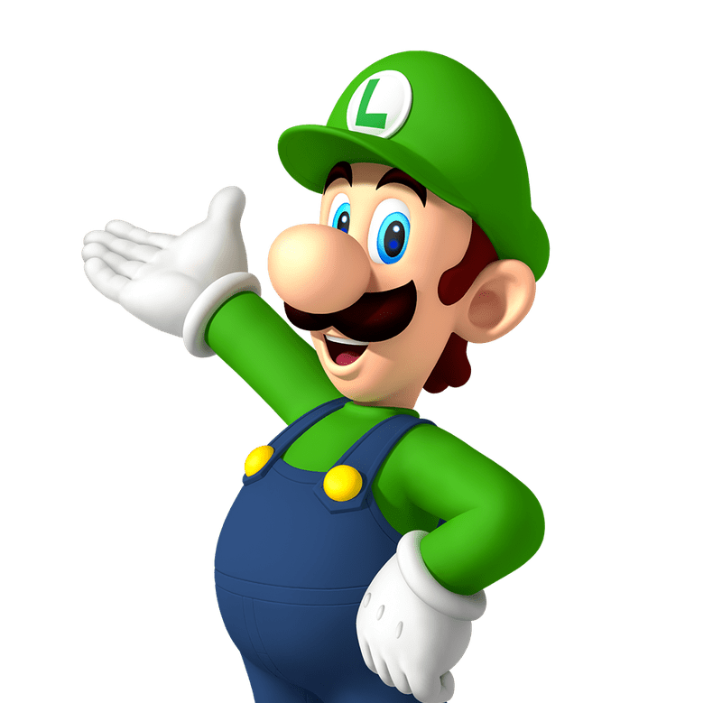 Luigi, from Mario! Blank Meme Template