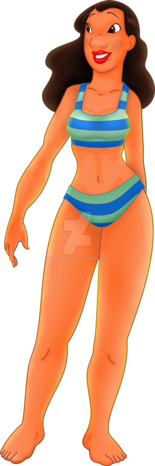 Nani Pelekai in her Bikini Blank Meme Template