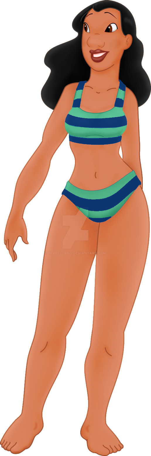 Nani Pelekai in her Bikini Blank Meme Template