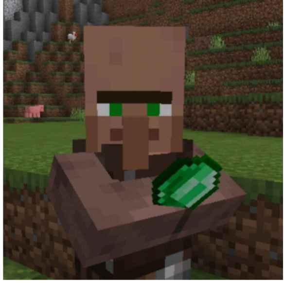 Villager Pays Blank Meme Template