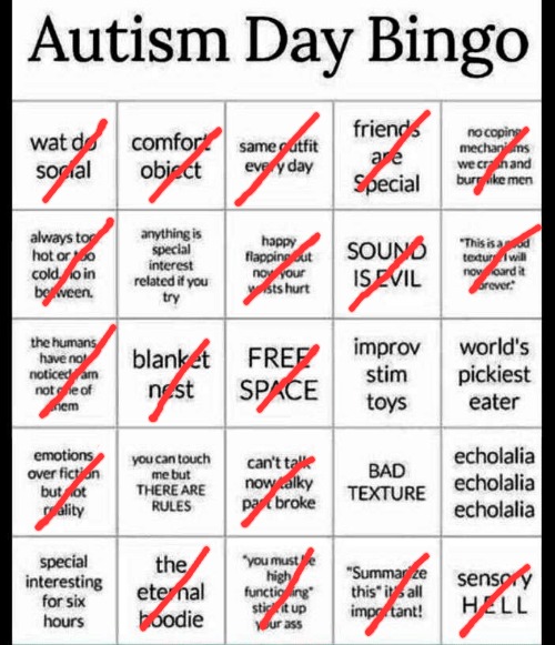 autism bingo | image tagged in autism bingo | made w/ Imgflip meme maker